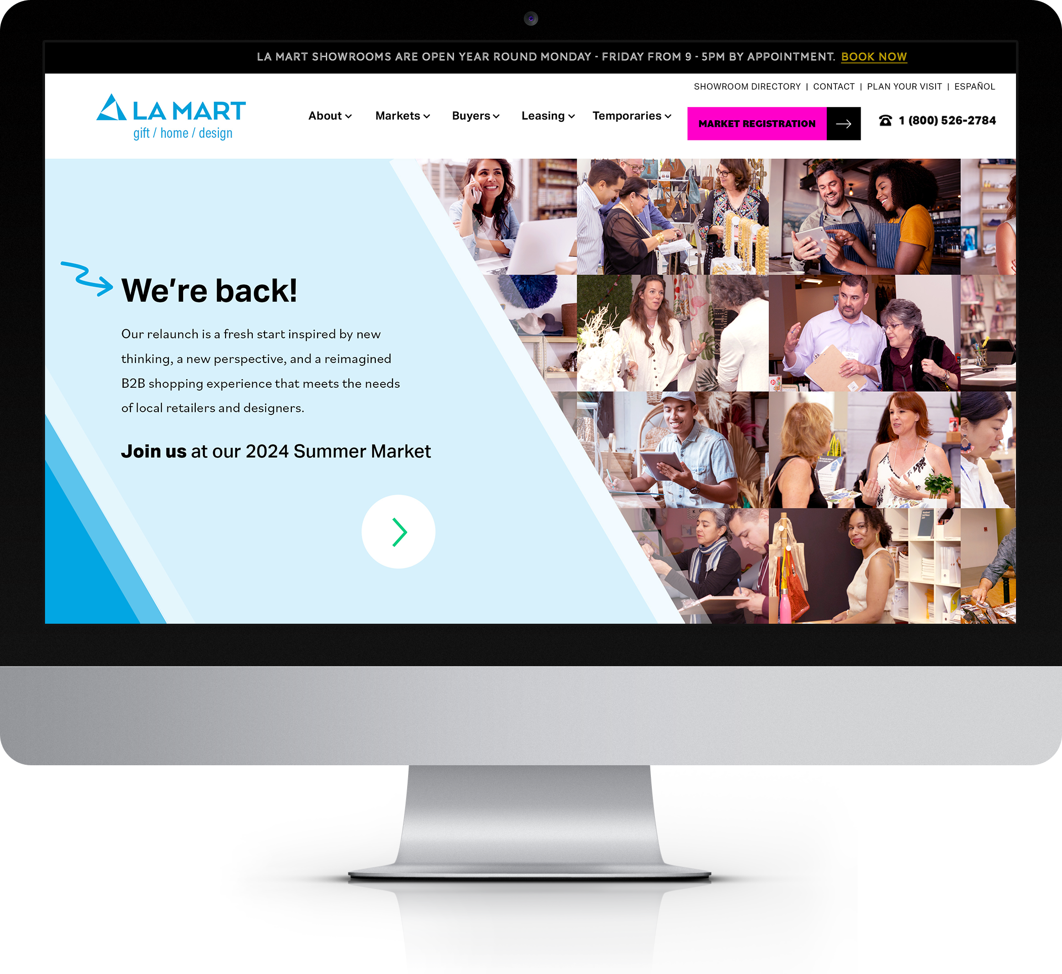 The New LA Mart website